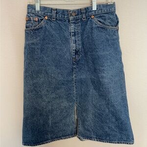 Vintage Orange Tab Levi’s Denim Skirt
